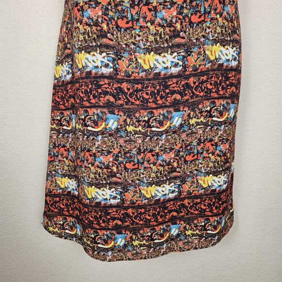 Sam Edelman Slip Dress Graffiti Print Mini Summer Colorful Party Casual Womens M - Picture 4 of 12